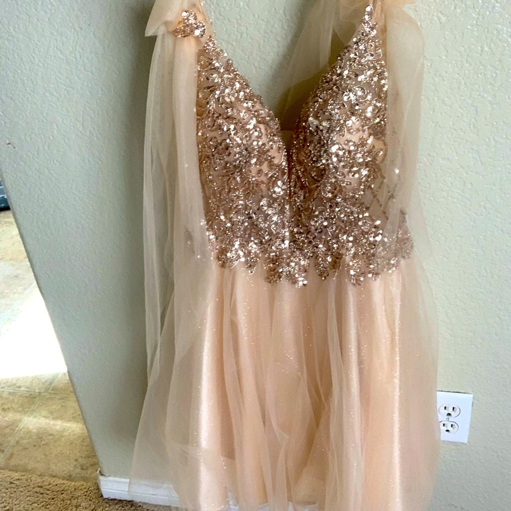 Gold Sequin Dress